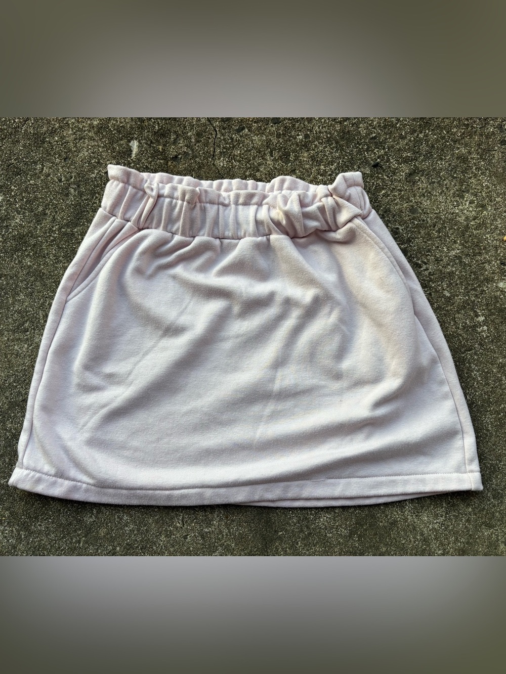Copper Key Light Pink Elastic-Waist Mini Skirt
